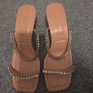Next Beige Rhinestone Sandals